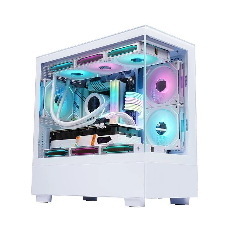 

Game e-sports computer desktop host chassis, side water-permeable cold infinity column panoramic chassis