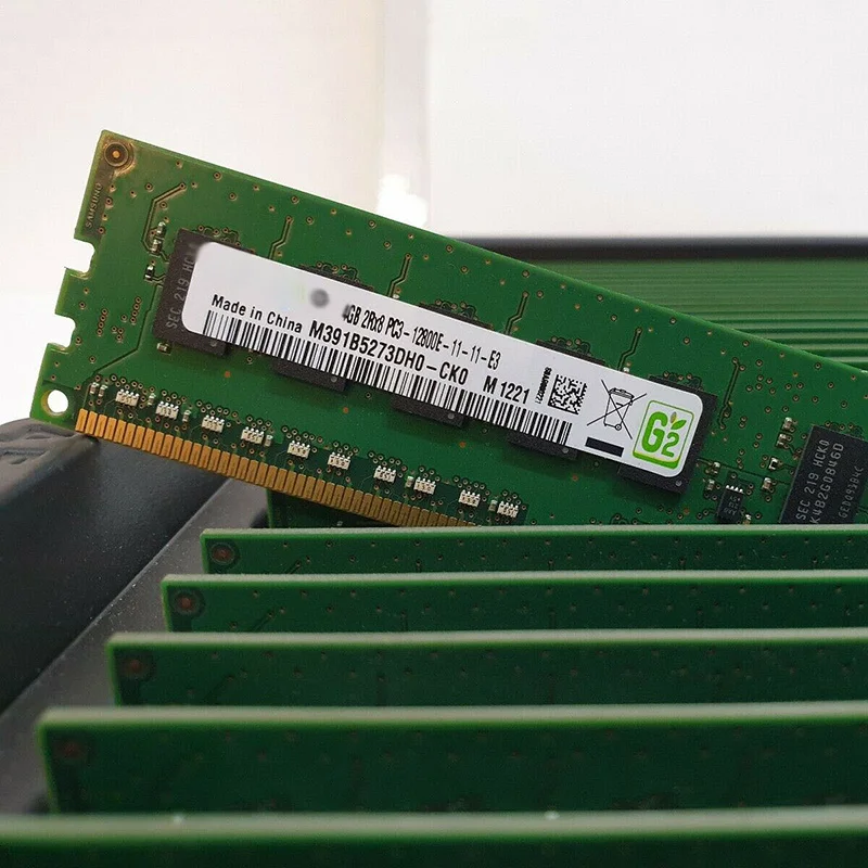 1 pcs für samsung server ram für ibm 00 d4957 4gb x1 ddr3 1600mhz 12800e M391B5273DH0-CK0 ecc