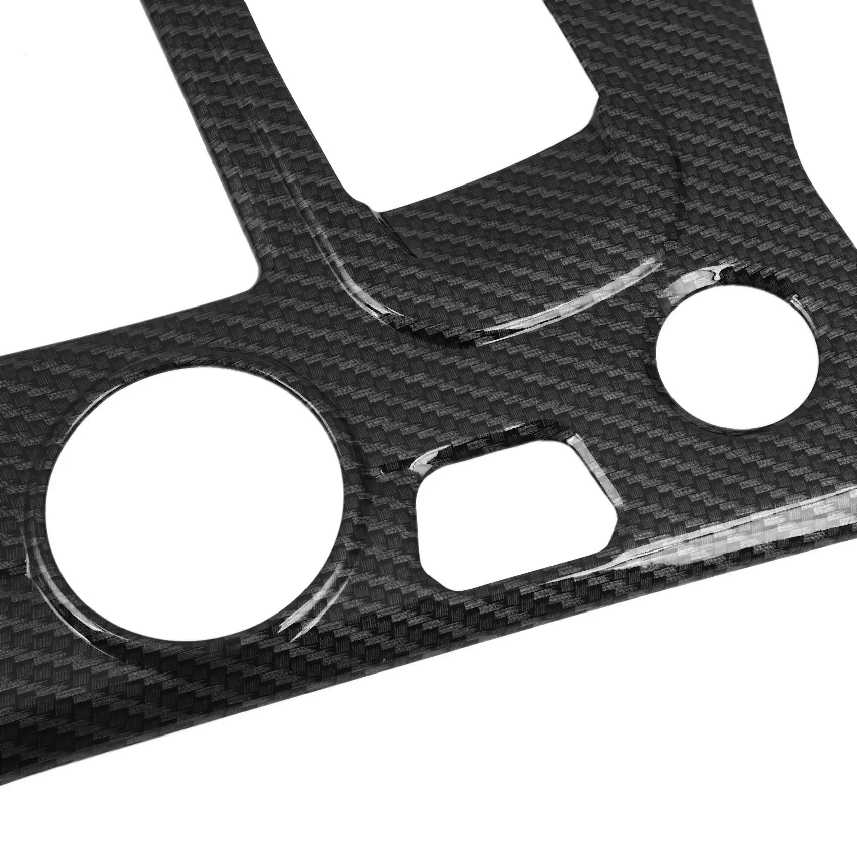 แผ่นเกียร์คาร์บอนไฟเบอร์สำหรับ Peugeot 5008 3008 GT 2016 2017 2018 hiasan mobil อุปกรณ์ตกแต่งภายในแต่งรถ