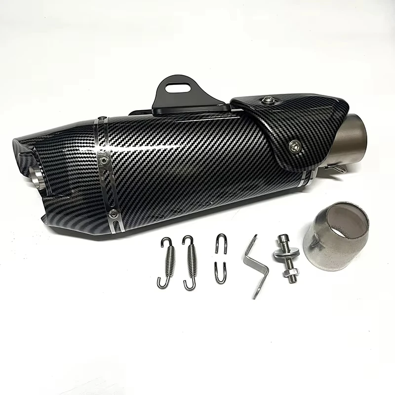 

Выхлопная труба мотоцикла AT2, глушитель Escape Moto 51 мм, универсальная для ZX6R R1 R3 Ninja250 MT09 MT07 Z900