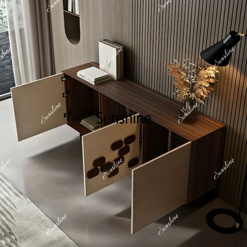 Italian minimalist high-end side cabinet modern minimalist paint storage cabinet