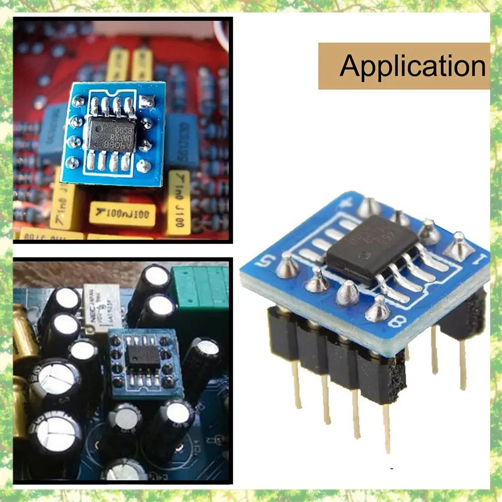 Smart-1Piece OPA627 X2 превращается в двойной операционный усилитель OPA627 Одиночный операционный усилитель к модулю двойного операционного усилителя SMD к DIP