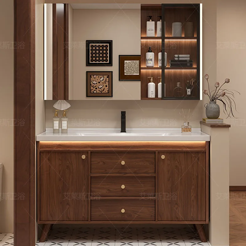 Display Partitions Bathroom Cabinet Drawers Wall Organizer Storage Perfume Cupboard Mirror Luxury Archivadores Salon Furniture