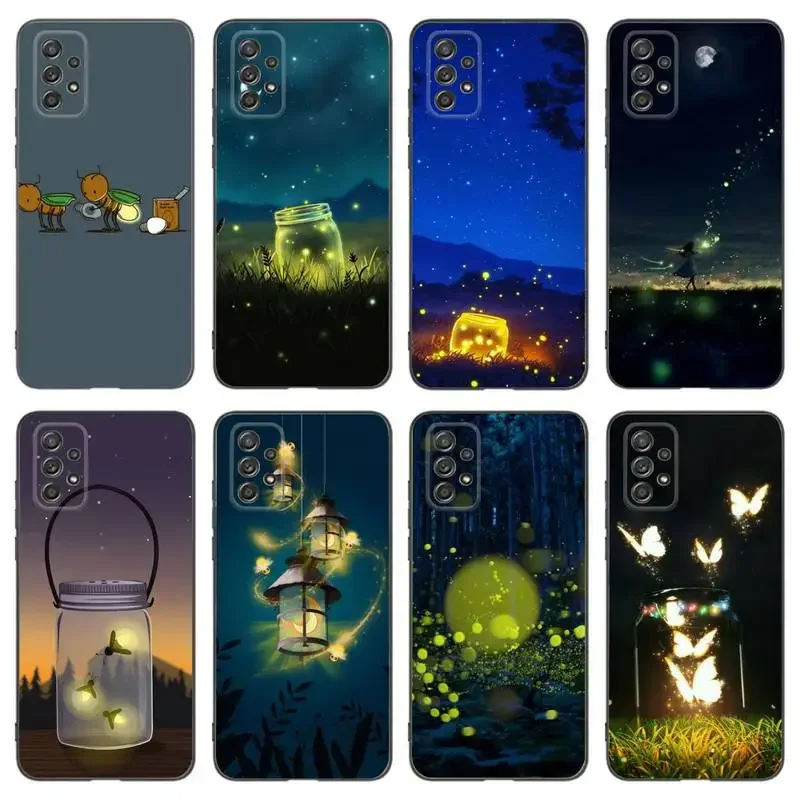 Firefly Insect Phone Case For Samsung A91 80 70 53 42 32 30 20 A50 30S 50S 21S 20S A20E Black Case