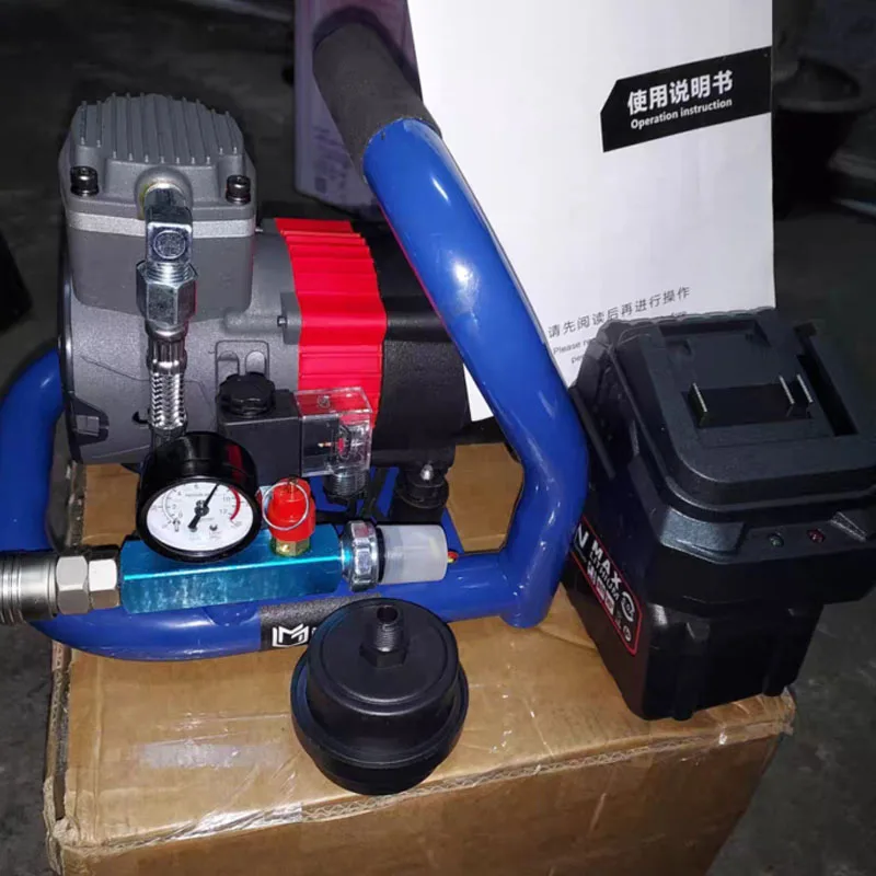 リチウム電池式ブラシレスエアコンプレッサー高圧エアポンプ車用タイヤインフレーターポンプポータブル静音エアコンプレッサー