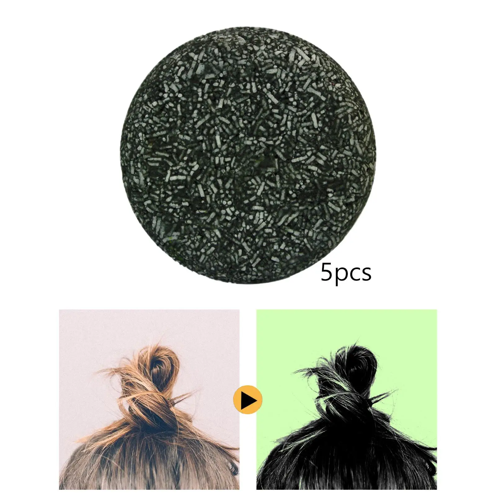 

5x Darkening Hair Soap Bar Durable Smooth Barbershop Coverage Soap Gift Men