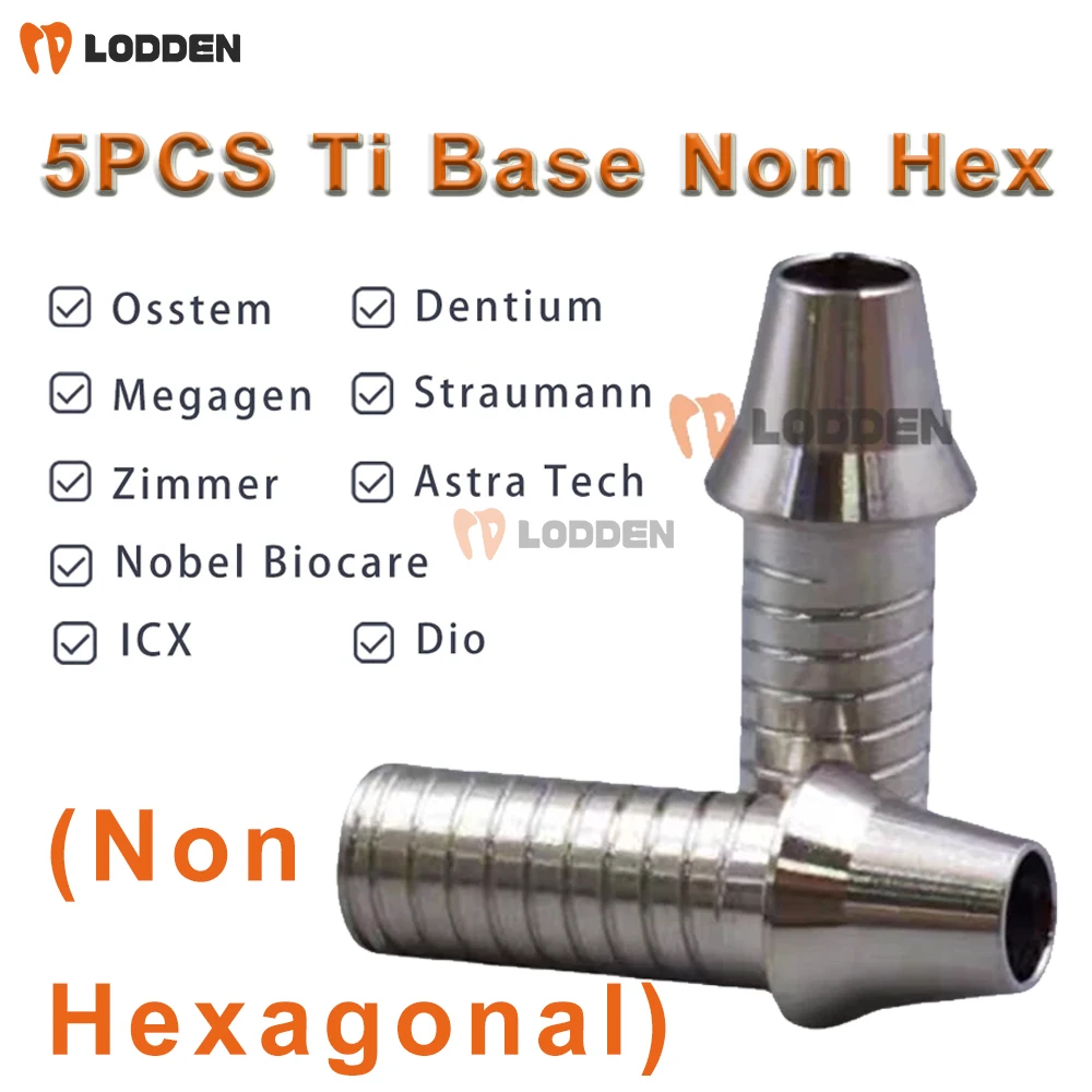 

5 шт., стоматологическая титановая основа без шестиугольника для Osstem Dentium Megagen Straumann Nobel Biocare Zimmer AstraTech Dio ICX, титановые материалы