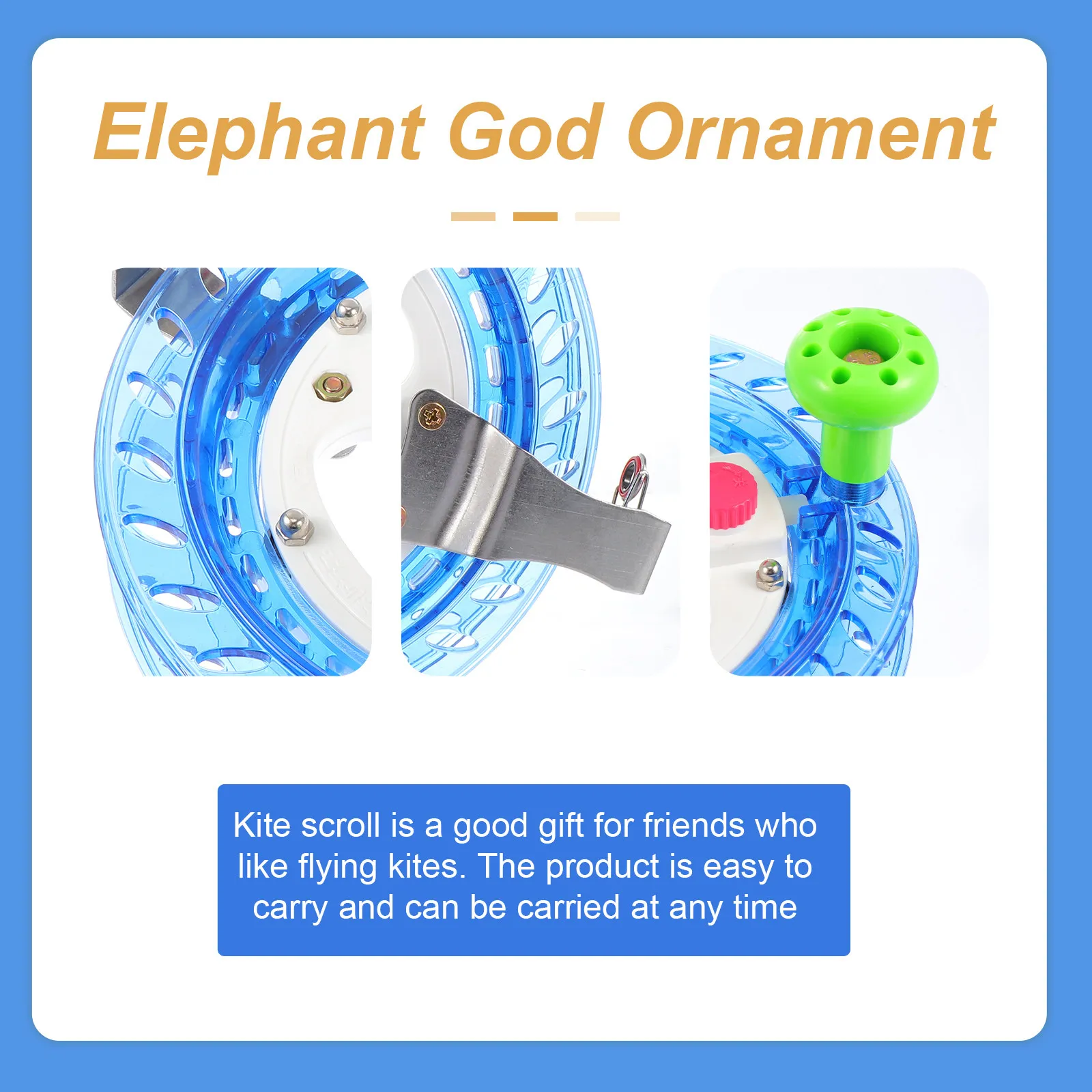 1 stuks vliegerlijn wiel lichtgewicht draagbare vliegerhaspel winder grip outdoor vliegaccessoire voor volwassenen kinderen beginners professionals