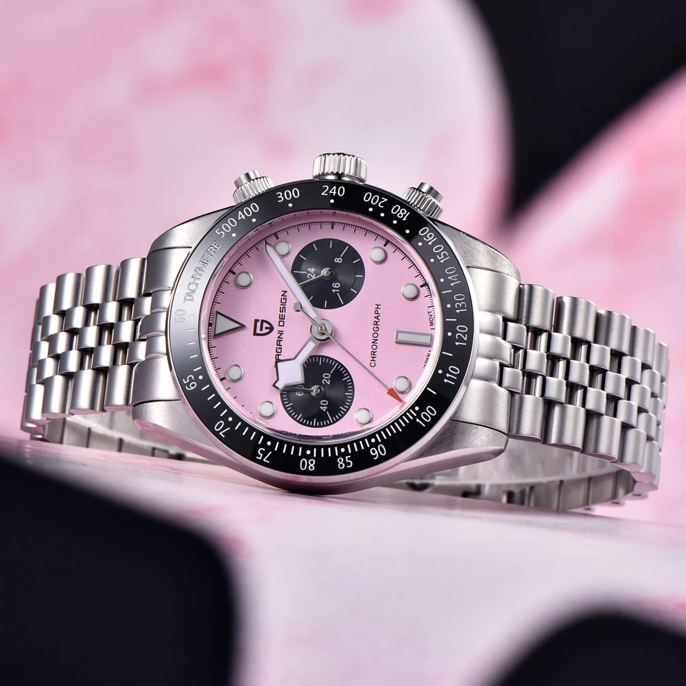 Zegarki PAGANI DESIGN Męskie 2025 Nowe Luksusowe Automatyczne Mechaniczne Zegarki Męskie Panda VK34 Szkło Szafirowe Stal Nierdzewna Wodoodporne