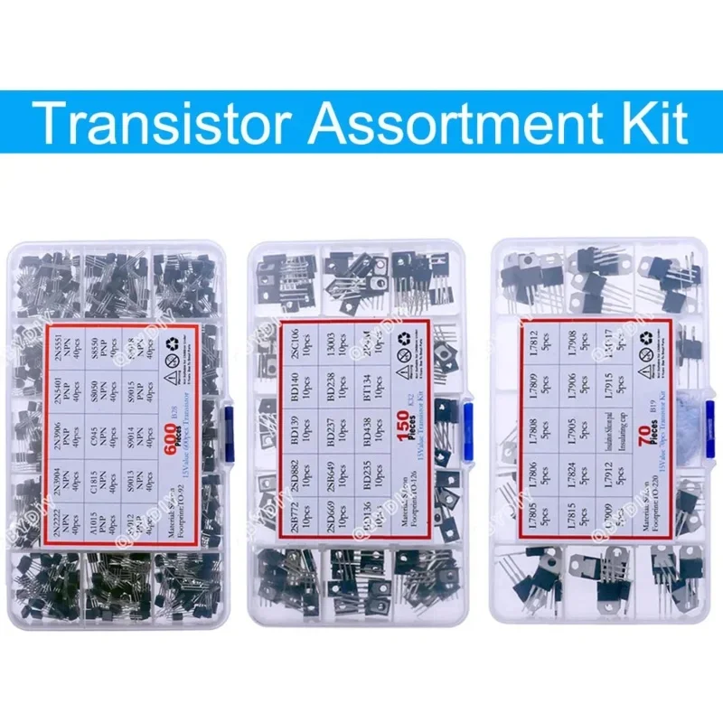 Mosfet Thyristor Mixed Set Triode PNP/NPN Field-Effect Transistor Assorted Kit