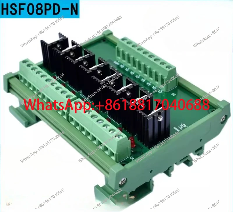 

8 channels high current plc output amplification plate hydraulic valve drive module NPN input PNP output diffuser plate
