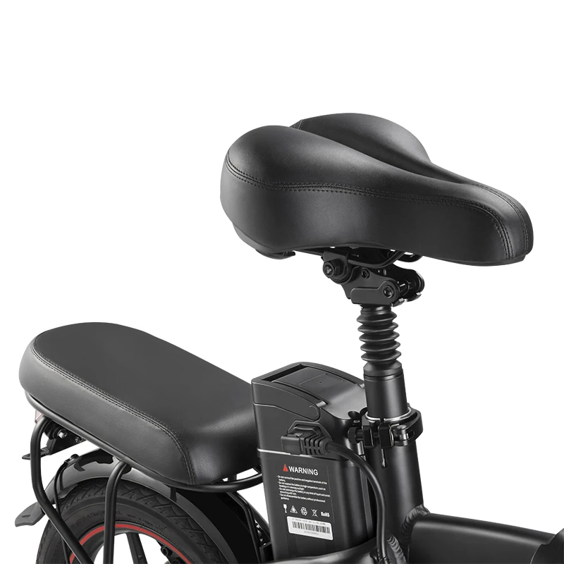 EU UK US Warehouse Cheap Mini Folding Electric Moped EBike 48V Lithium Battery Aluminum Alloy Frame From China Manufacturers view 2