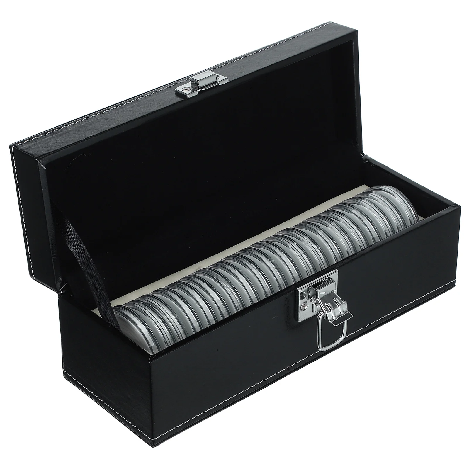 

Storage Box Plastic Collection Case With Foam Gasket Transparent Capsules For Slab Display Portable Coin Organizer