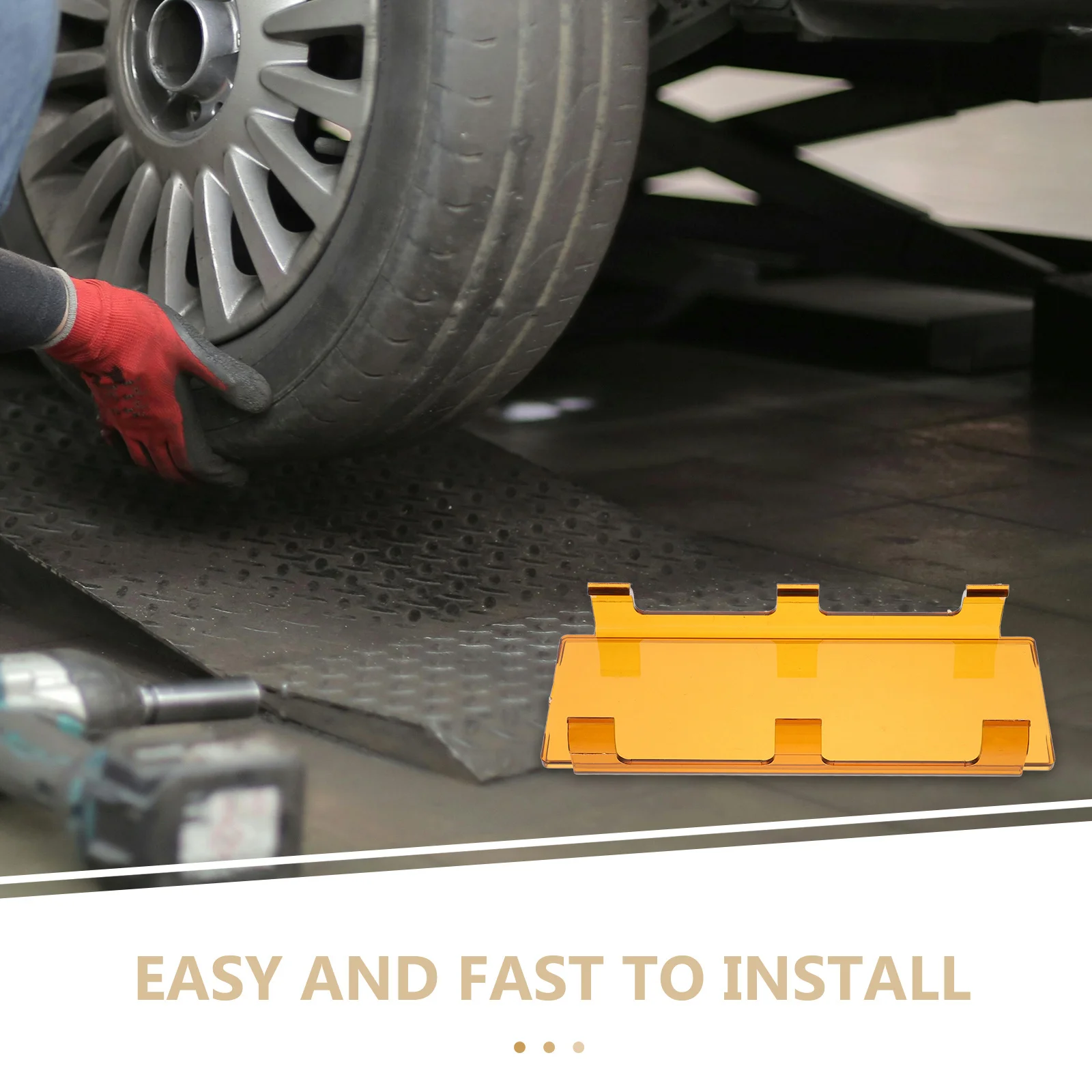 غطاء شريط الضوء 8 بوصة مادة الكمبيوتر المتينة تصميم أنيق إضاءة مشرقة سهلة التركيب مستلزمات السيارات على الطرق الوعرة #2