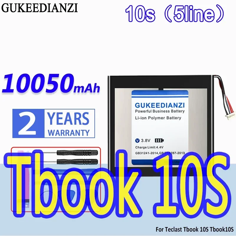 High Capacity GUKEEDIANZI Battery 10050mAh For Teclast Tbook 10S Tablet Batteries