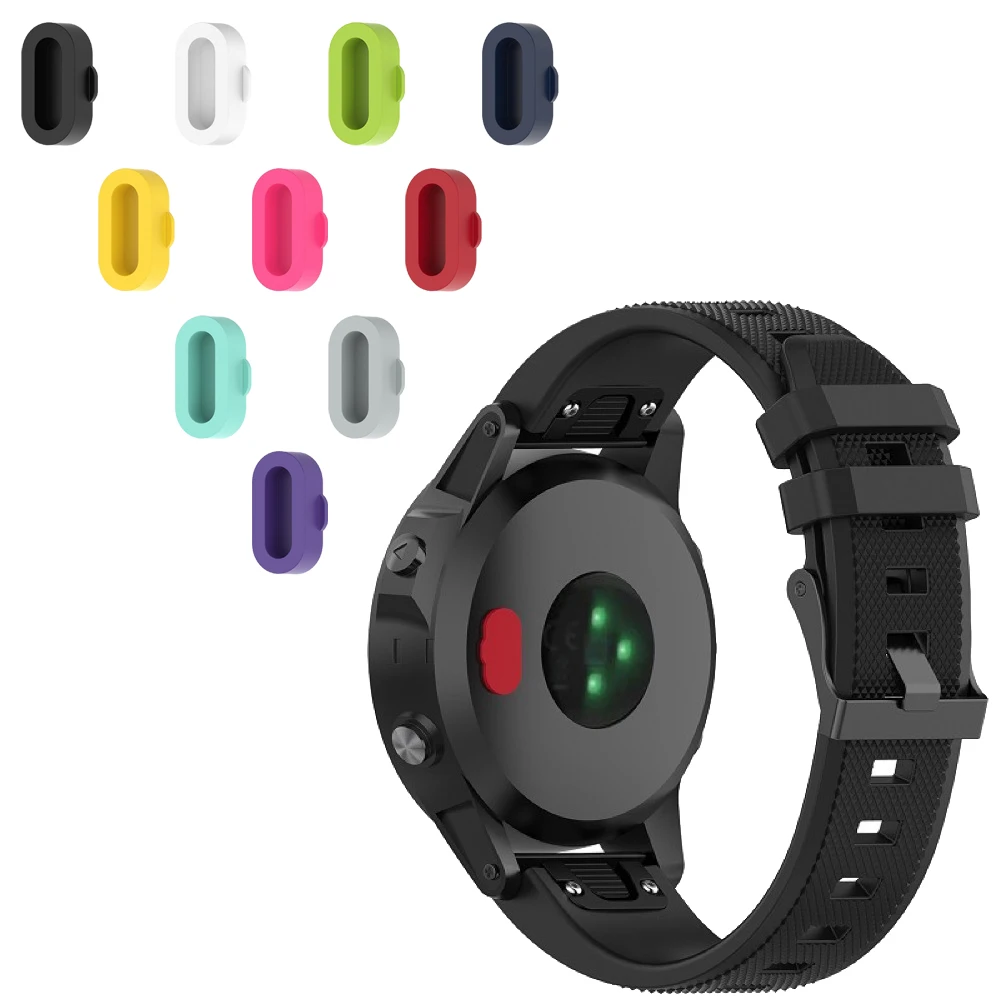 Puerto de carga de 10 colores, enchufe a prueba de polvo para Garmin Fenix 6s 6 6x Baro, cubierta de protección contra el polvo, accesorios