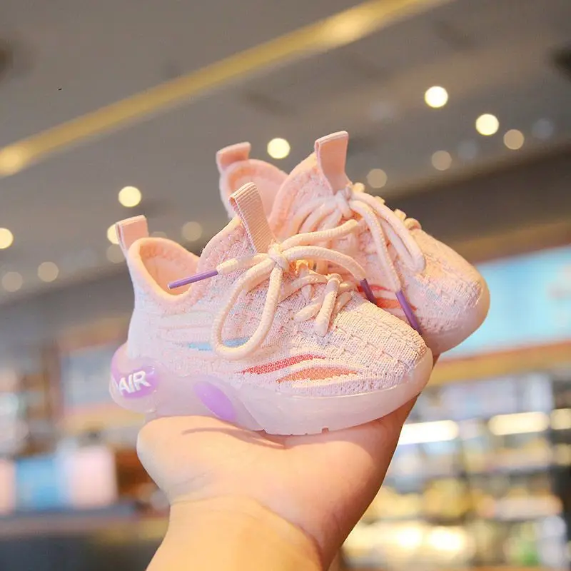 Children Shoe Girls Sneakers Glowing Shoe for Kids Soft Soled Breathable Casual Infant Tenis Toddler Baby Shoes