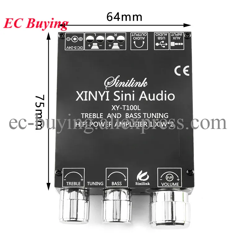 XY-T100H 100W + 100W TPA3116D2 T30L 30W + 30W T15H 15W + 15W Bluetooth 5,0 Power Audio Verstärker Bord Heimkino Stereo – Detail 27