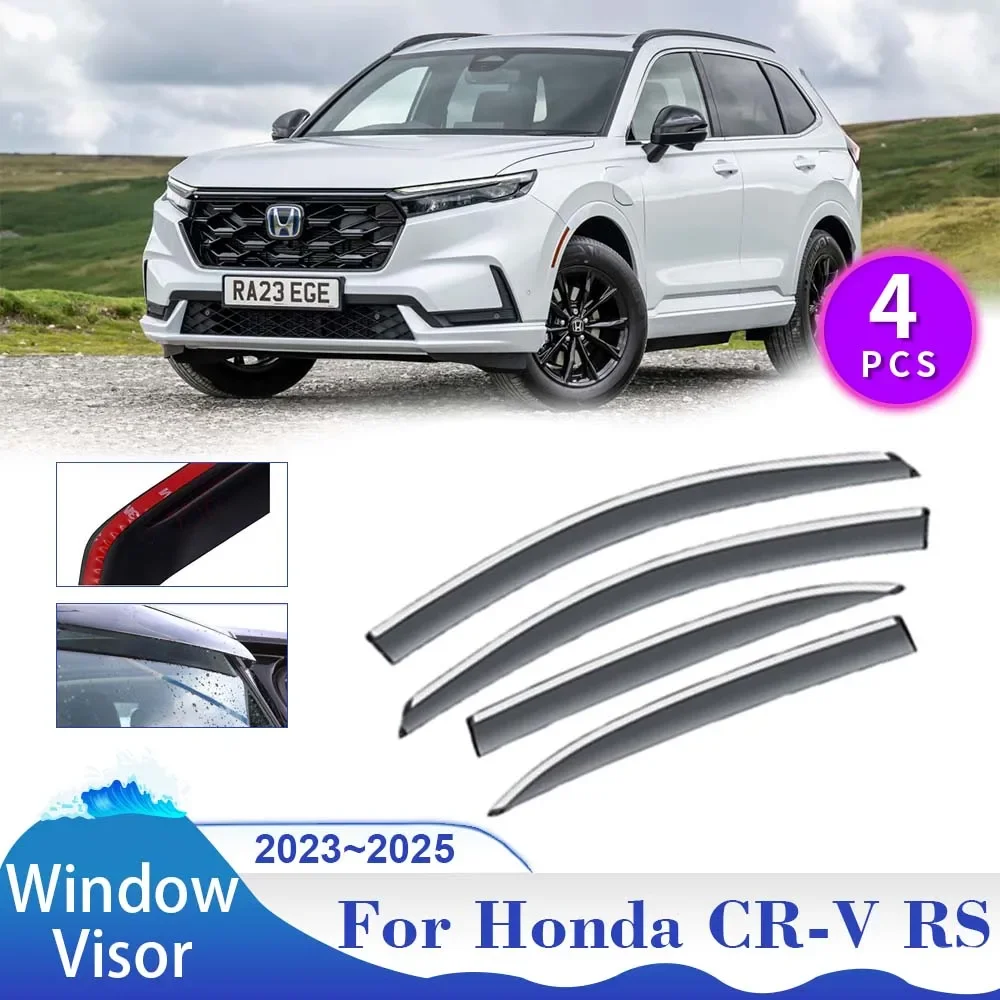 

Window Visor for Honda CR-V 6 CRV RS 2023 2024 2025 Car Side Rain Guard Deflector Vent Smoke Covers Awnings Shelters Accessories