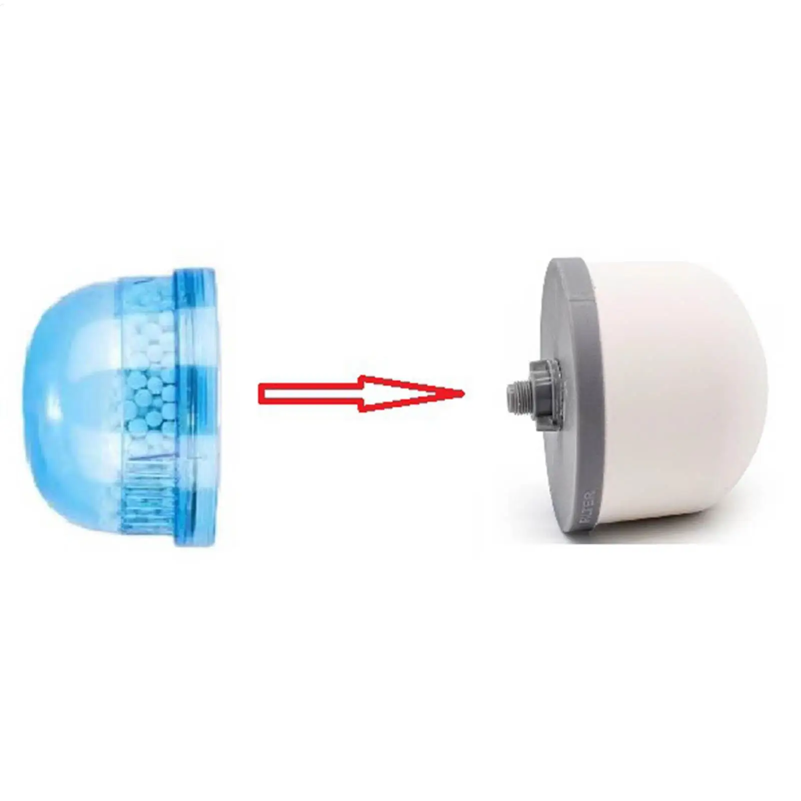 تصفية المياه السيراميك قبة استبدال مرشحات إبريق المياه الفخاخ جميع الشوائب لنظام تنقية المياه المحمولة