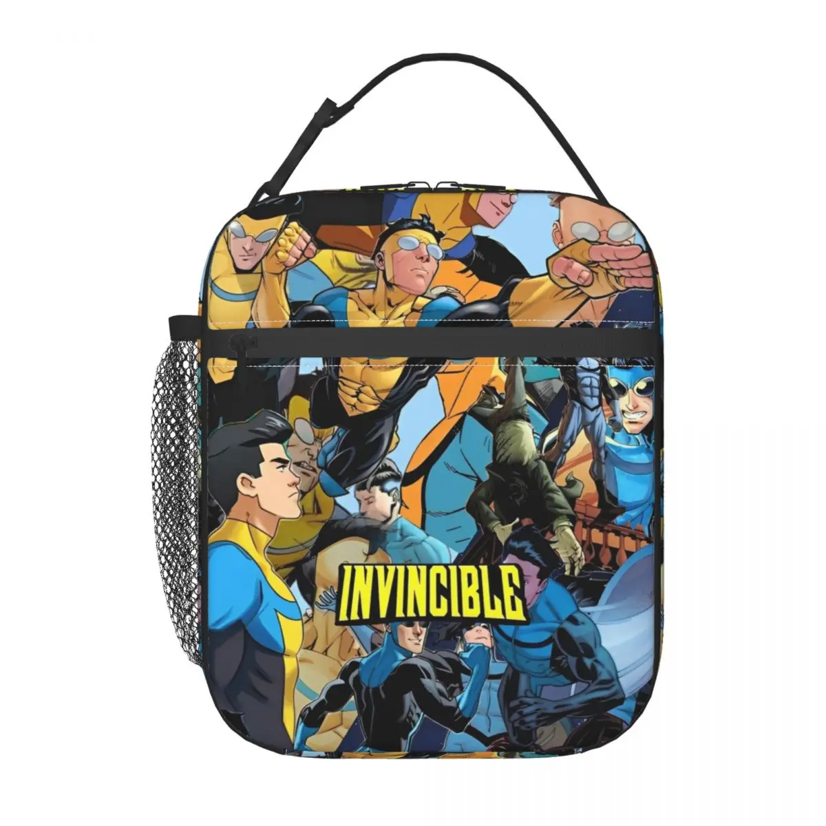 

Изолированная сумка для обеда Invincible Mark Grayson Superhero для путешествий, сумка для хранения еды в стиле аниме, портативный термохолодильник, ланч-бокс