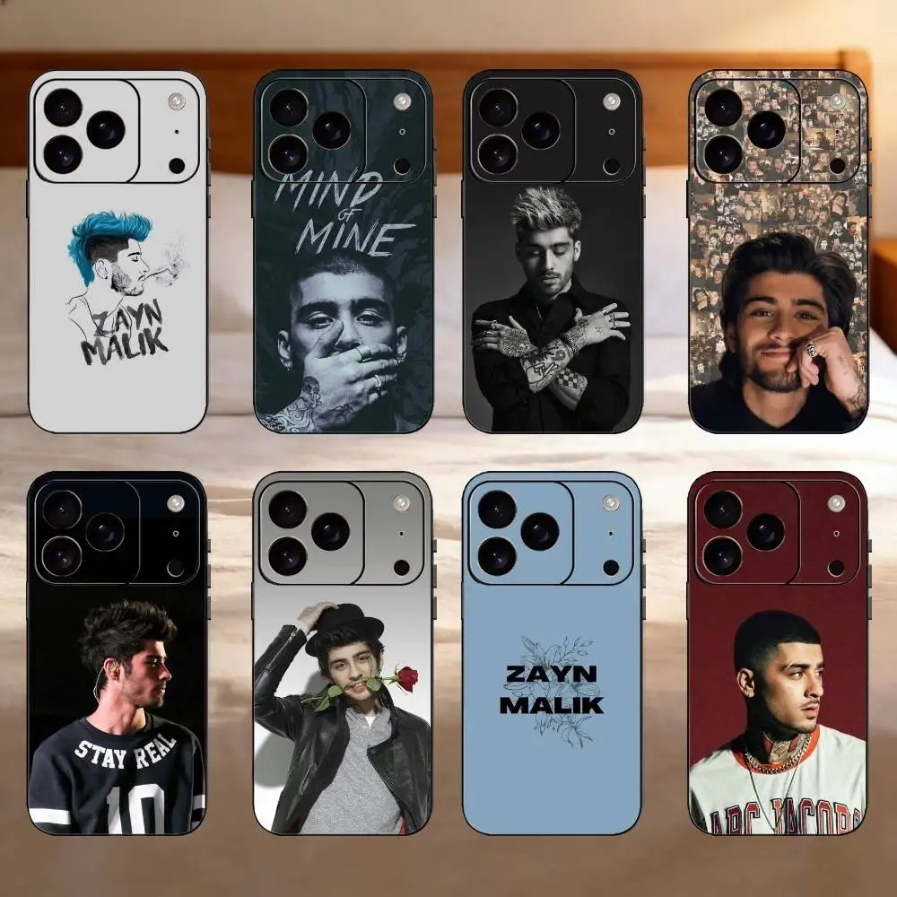 

Singer Z-Zayn M-Malik Mind of Mine Phone Case For iPhone 17,16,15,14,13,12,11 Plus,Pro Max,SE4Soft Silicone Black Cover
