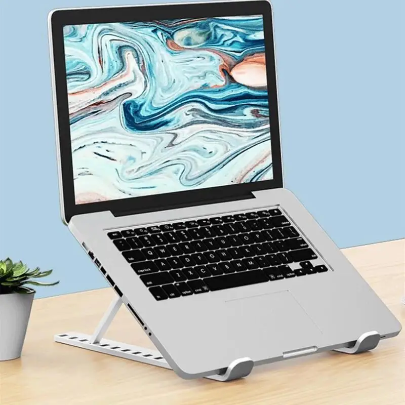 Laptop Stand For MacBook Pro Air Foldable Tablet Bracket Laptop Holder Support Computer Accessories Foldable Lap Top Base For Pc