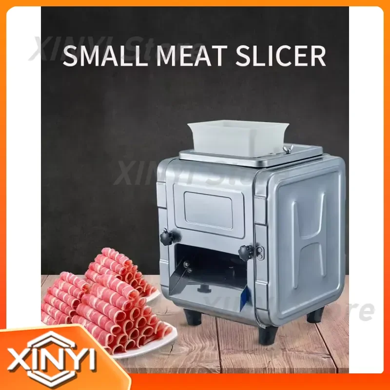 for New Home Use Electric Meat Slicer Stainless Steel Meat Cutting Machine 220V Voltage
