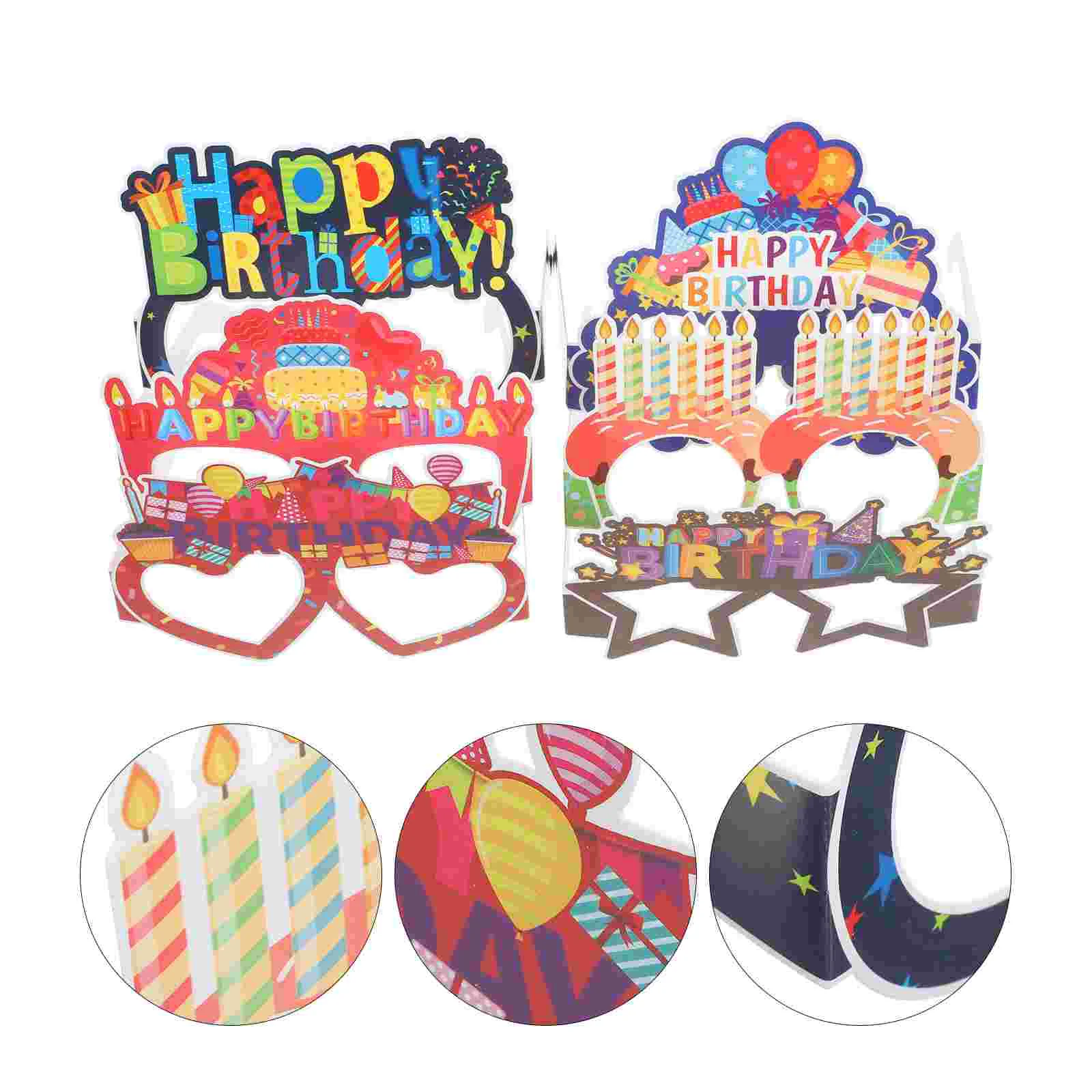 

Wedding Party Birthday Glasses Eyeglasses Supply Pixel Sunglasses Funny Paper Child