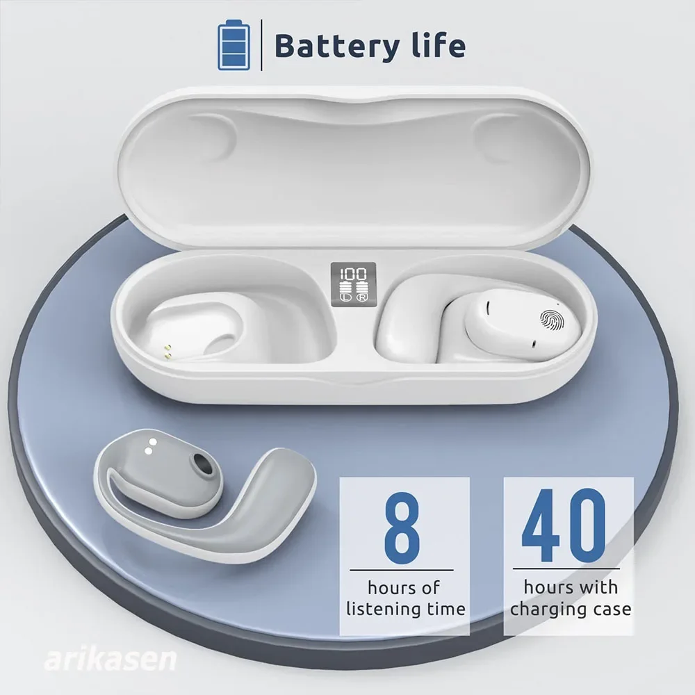 Sportowe bezprzewodowe słuchawki słuchawki Bluetooth 5.3 TWS wygodne w noszeniu z mikrofonem do uprawiania turystyki pieszej na świeżym powietrzu