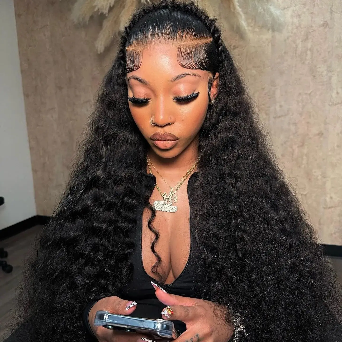 

30 40 Inch Curly Wigs 13x6 HD Transparent Lace Frontal Human Hair Deep Wave Frontal Wig 250% Density Hair Brazilian For Women