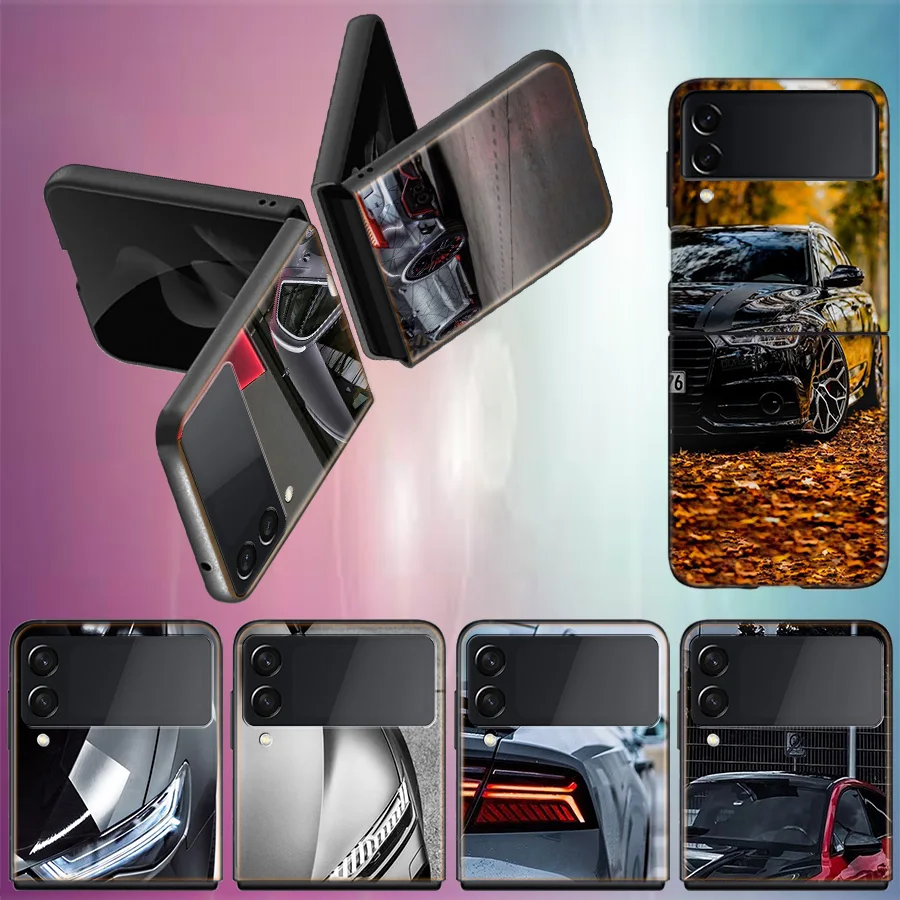 A Magical Luxury Sedan For Samsung Galaxy Z Flip 5 4 3 Case Shockproof Hard Cover For Phone Z Flip 6 5G Z Flip 5 4 5G TPU PC Har