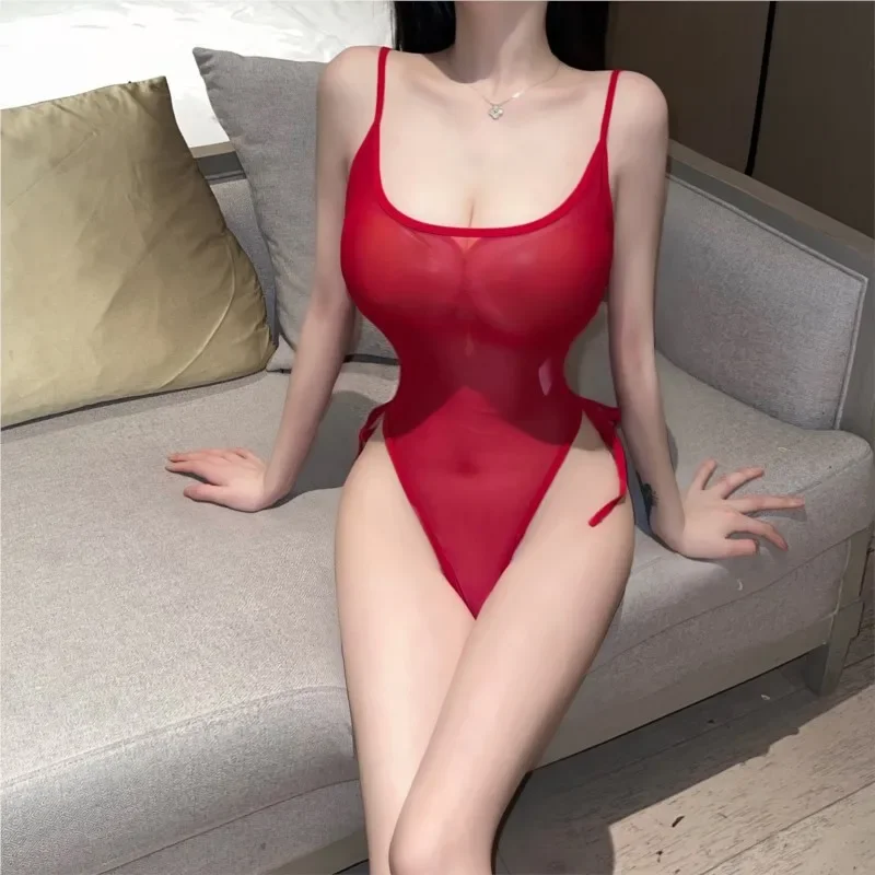 

Erotic lingerie Kawaii Japanese Cute Dead Warehouse Water jumpsuit Uniform Temptation Open Crotch Female underwear cosplay sexy