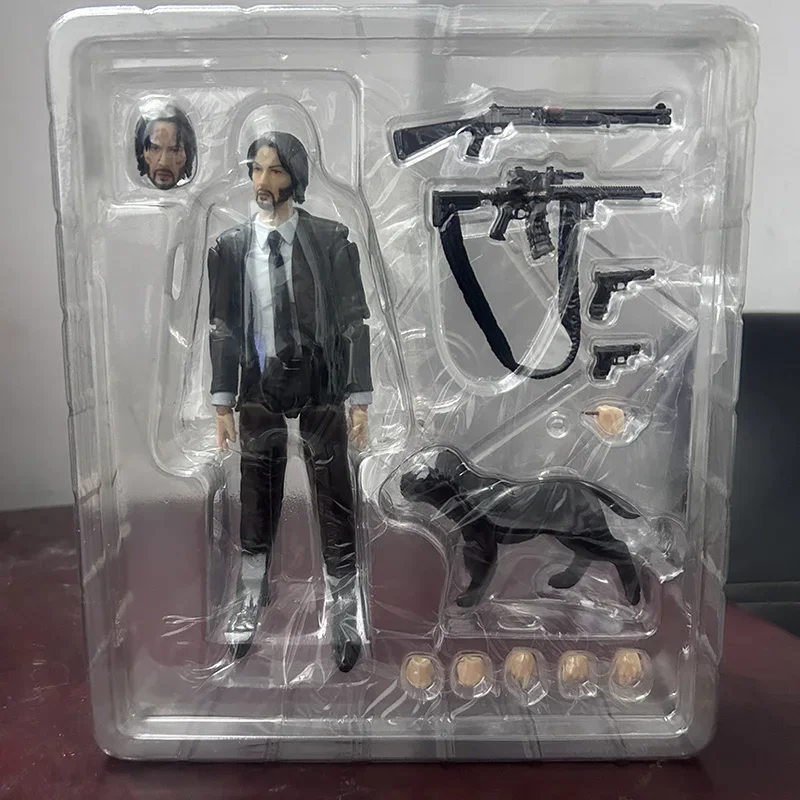 In Stock John Wick Figure Mafex 085 Collection Anime Action Figure Model Toys Joint Movable Doll Bookshelf Ornament Present Gift