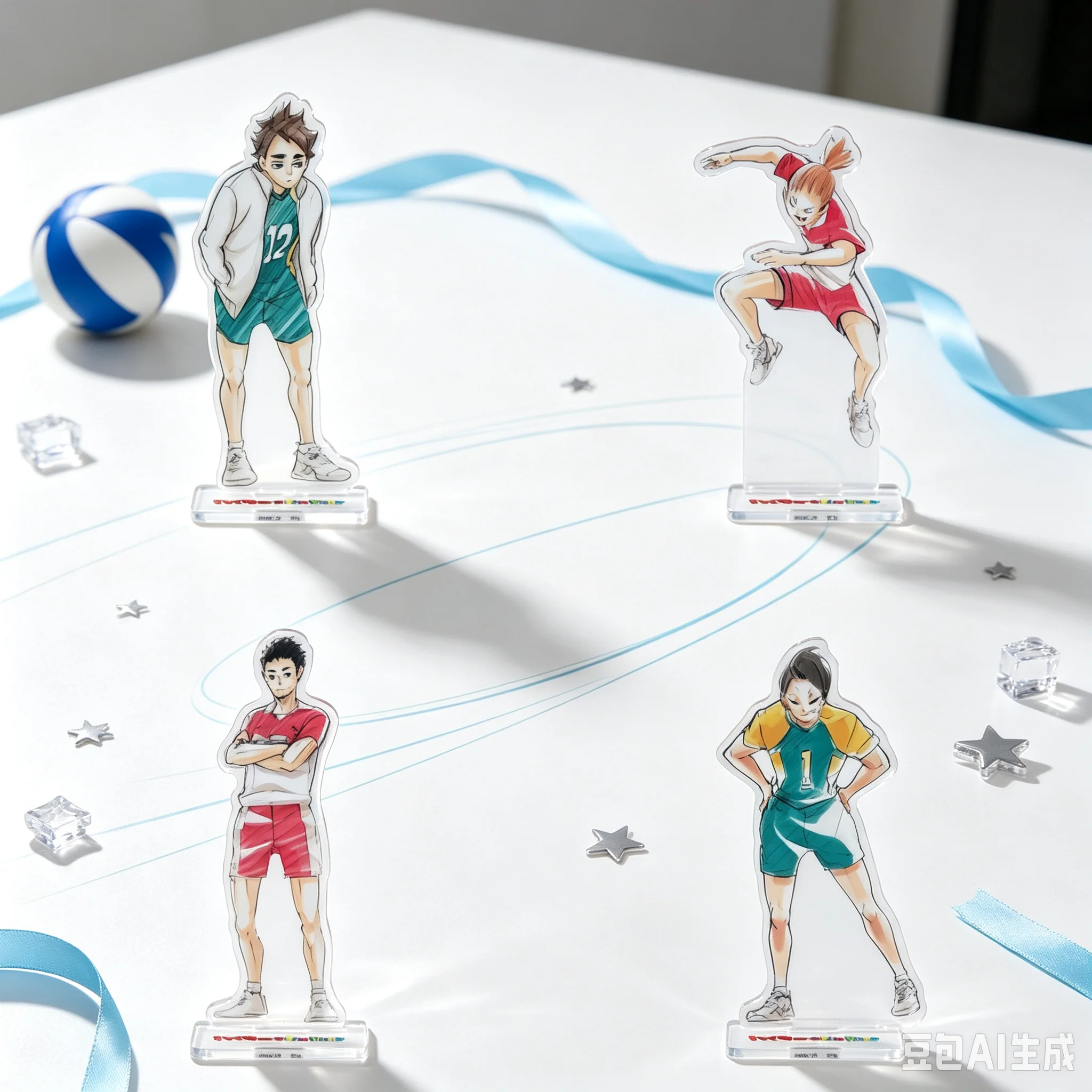 15cm Anime Haikyu!! Acrylic Stand Modlel Desktop Decoration Game Collectible Ornament Gift For Fans Cell Phone Pendant Keychain