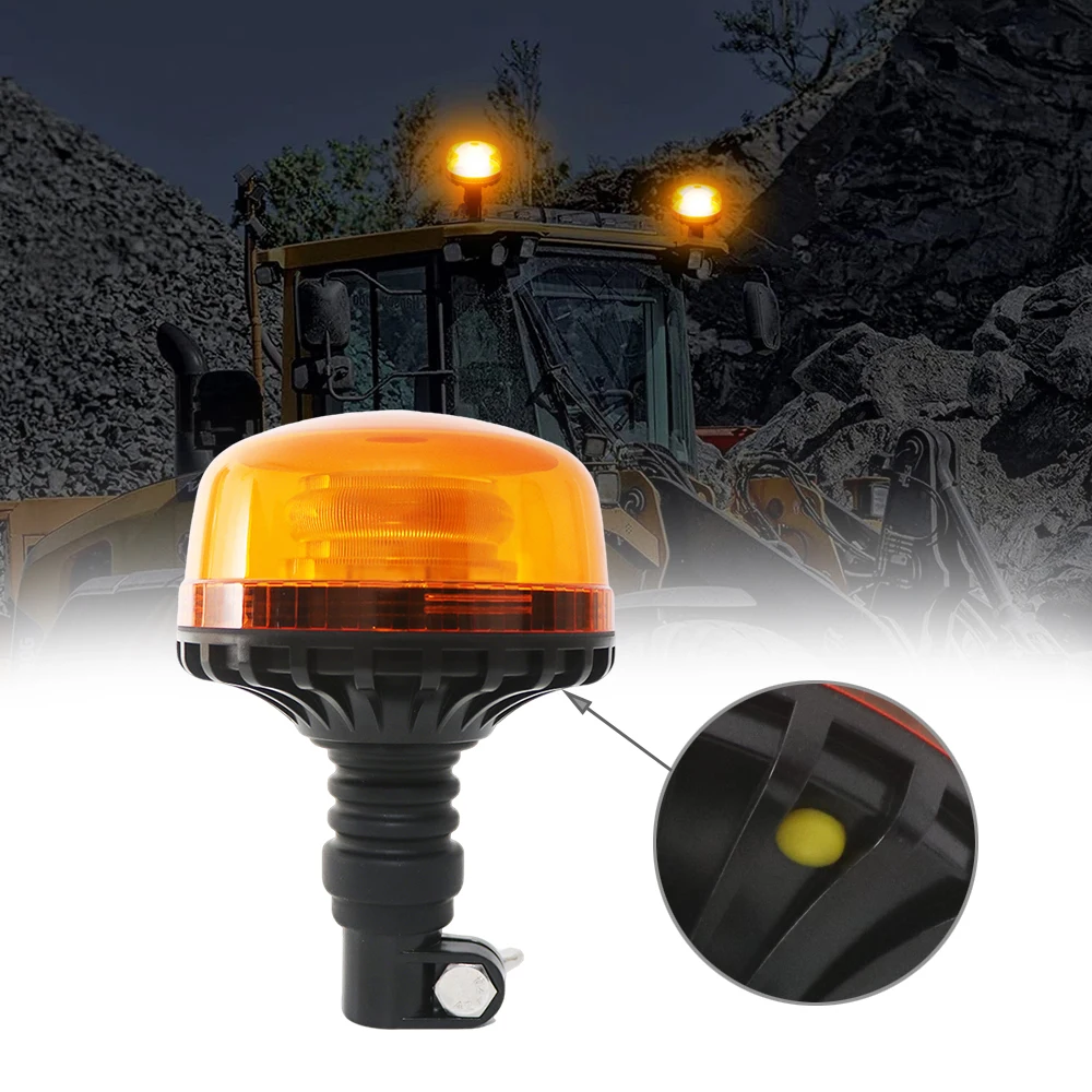 12V 24V Emergency Strobe Light Warning Beacon Rotating Light With Screws Flashing Light  LED Car Truck Tractor Accessories