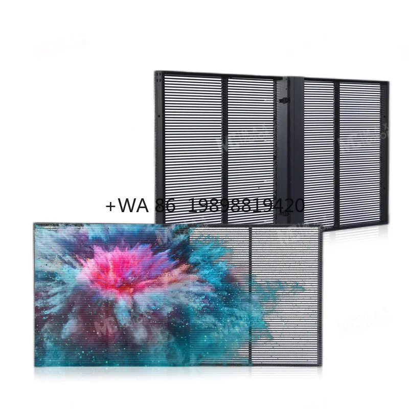 Transparent Led Display Customized Design High Brightness P2.8-5.6 Indoor ultra Thin Led Screen Light Transmittance