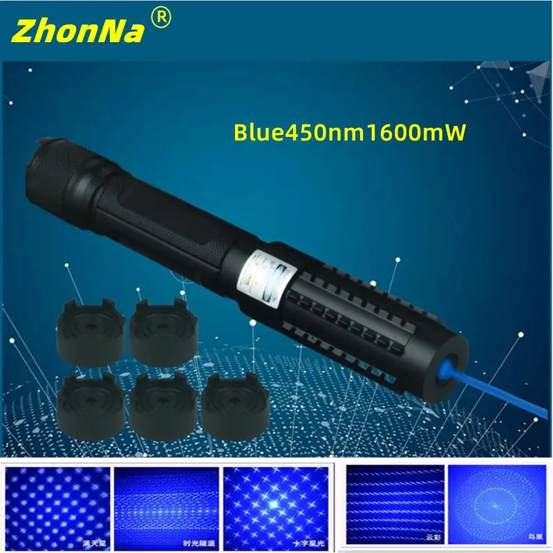 

Blue Light Laser Indicator Flashlightshigh-power Laser Lights Field Exploration Guidelines Laser Pens and Stars All over the Sky