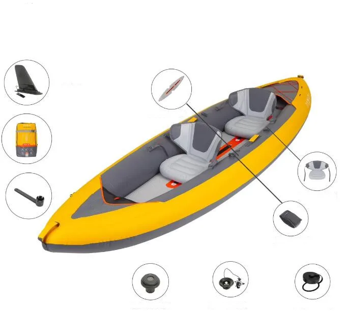 Kayak Kayak da pesca gonfiabili pieghevoli per 2 posti Canoa/kayak