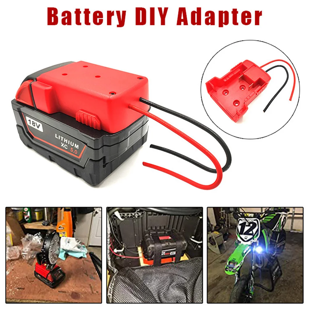 Power Wheel Adapter Secure Battery Adapter for Milwaukee 18V Lithium Battery Good Power Convertor for DIY Skateboard