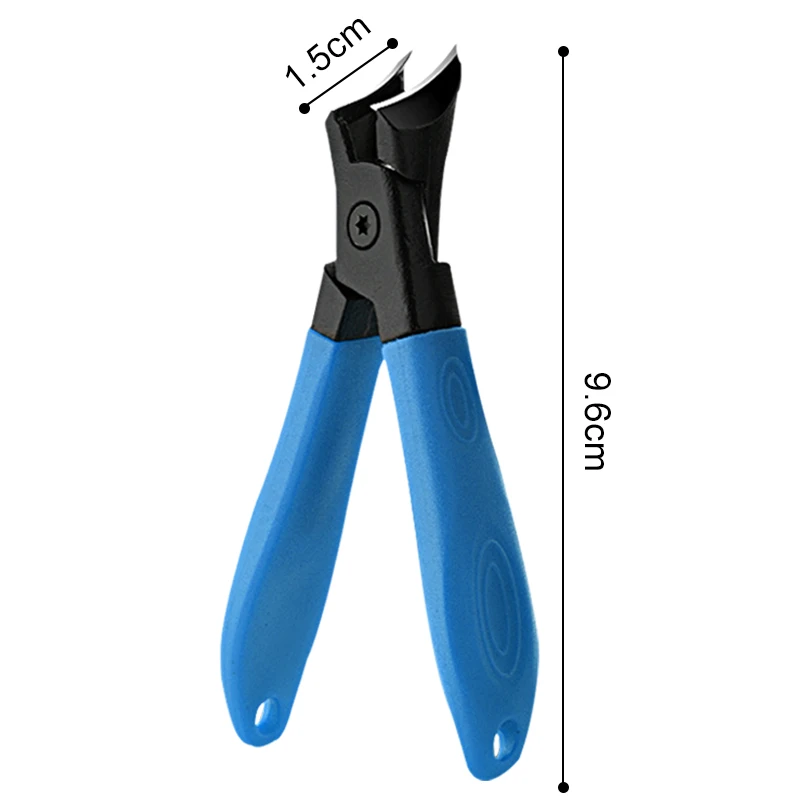 1Pcs Slanted Edge Nail Clippers with Catcher Stainless Steel Ingrown Fingernail Toenail Cutter Trimmer Manicure Tools