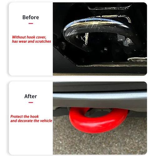 Imagen 2 del producto 2 uds ganchos de remolque delanteros cubiertas embellecedoras para Ford F150 2004-2024