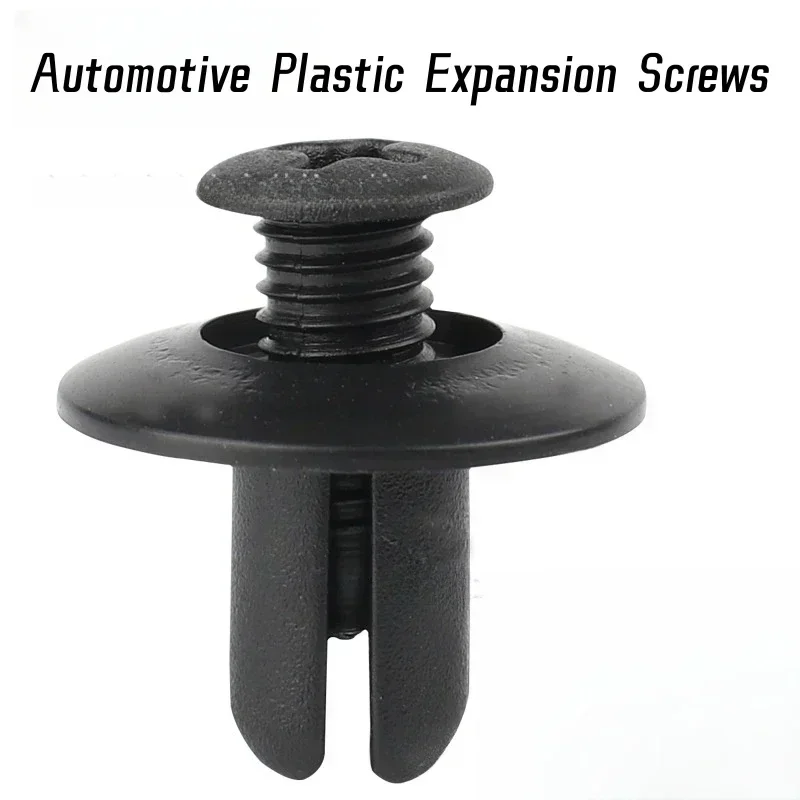 10/30/50/100pcs 8mm Plastic Rivet Fastener set Universal Automotive Plastic Expansion Pierced Screw Clip Bumper Fender