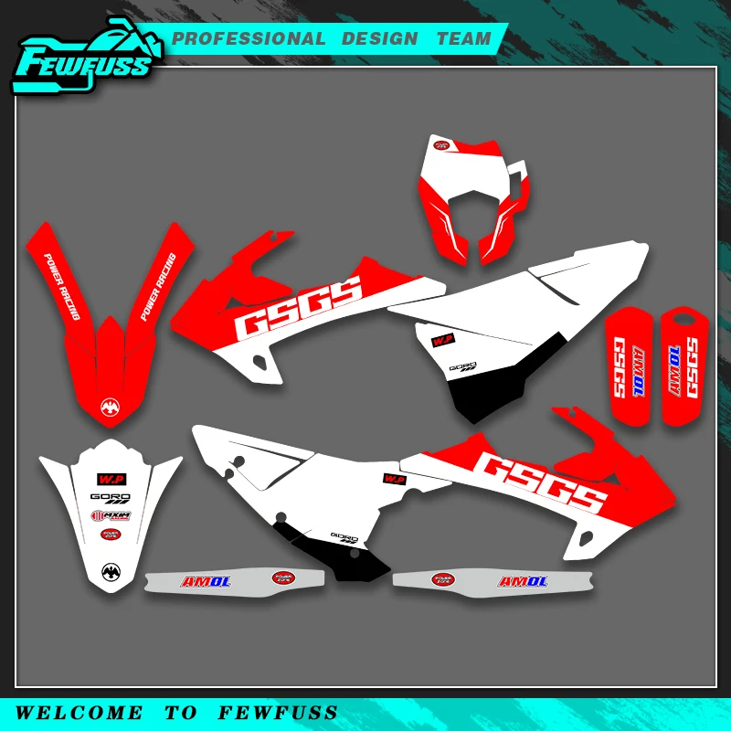 

Fewfuss для газового газа GASGAS EC 200 250 300 2018 2019 2020, графические наклейки, наборы наклеек, фон, номер, имя на заказ