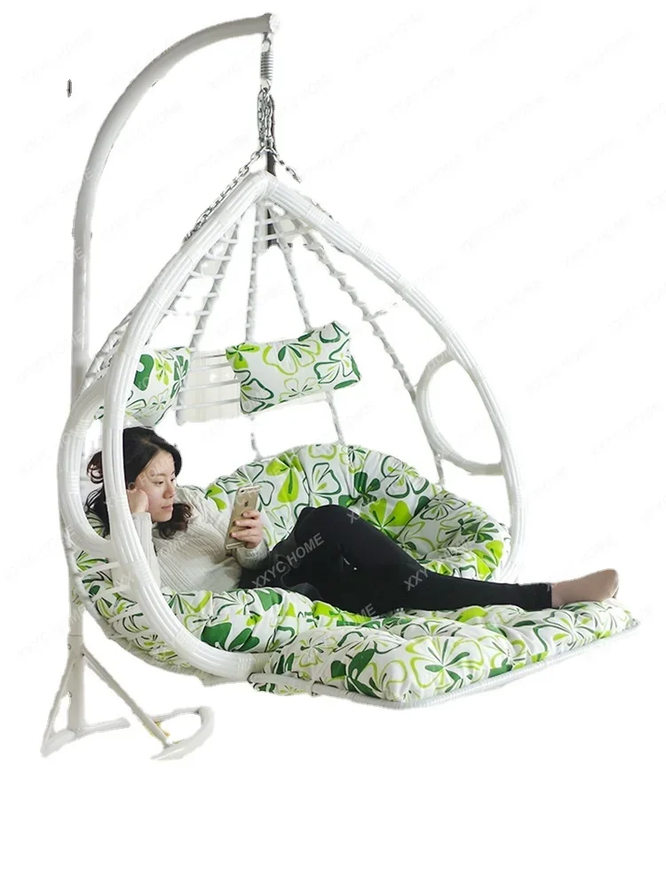 Swing Home Glider Chlorophytum Chair Balcony Hammock Rattan Chair Lazy Bird Nest Outdoor Cradle Chair