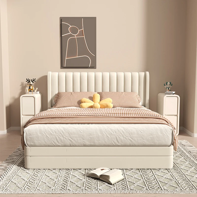Mesita de noche blanca de lujo, mesita de noche minimalista moderna Para El Hogar, Muebles altos de almacenamiento Para El Hogar, decoración de