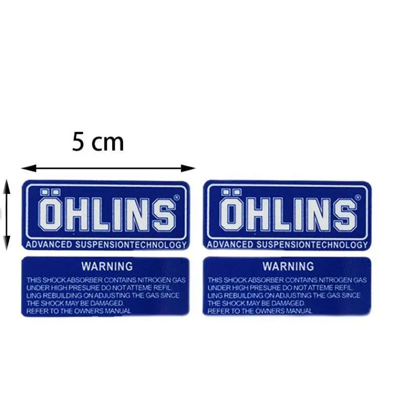for OHLINS reflective shock absorber stickers, electric scooter modification, decal shock absorbers, scratch-resistant view 5