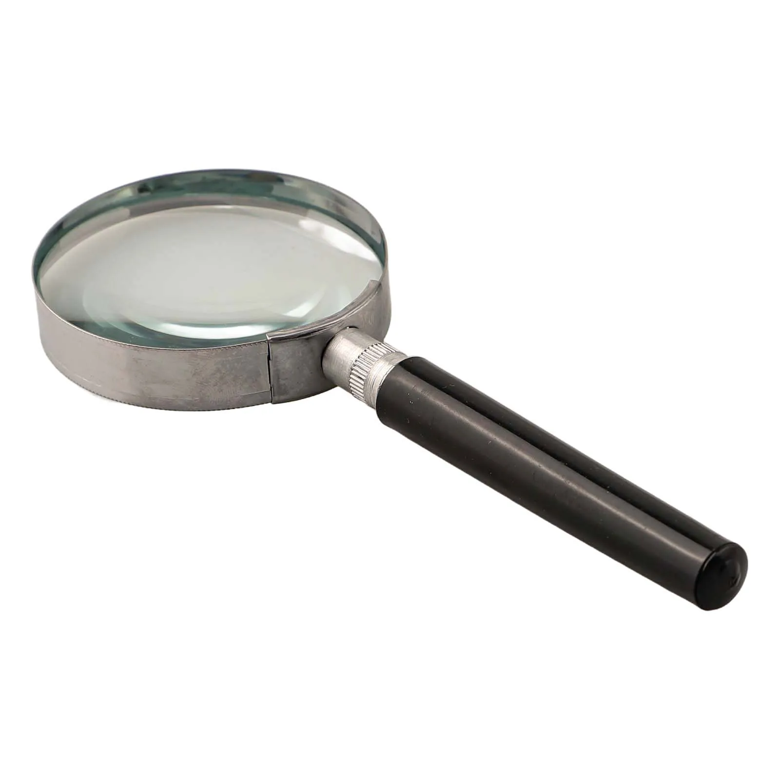 Optical Magnifying Glass 5X Magnification Home Lightweight Optical Glass Lenses Plastic Handle 5X Magnification