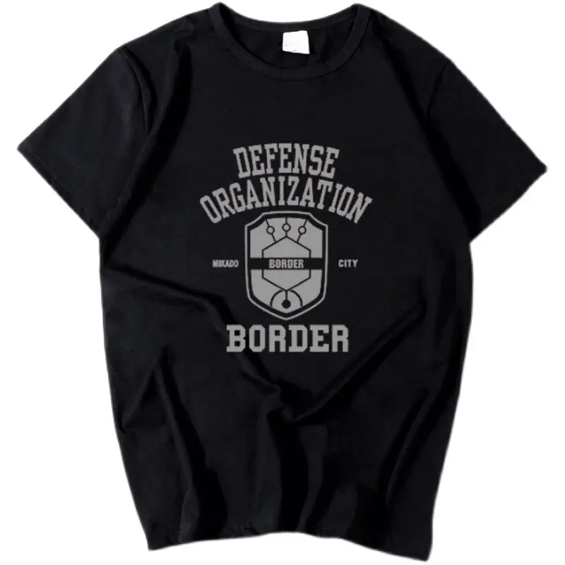 Anime World Trigger Graphic T-shirt High-Quality Short Sleeve Summer O-Neck Comfortable Streetwear Harajuku Y2k Men's Clothing
