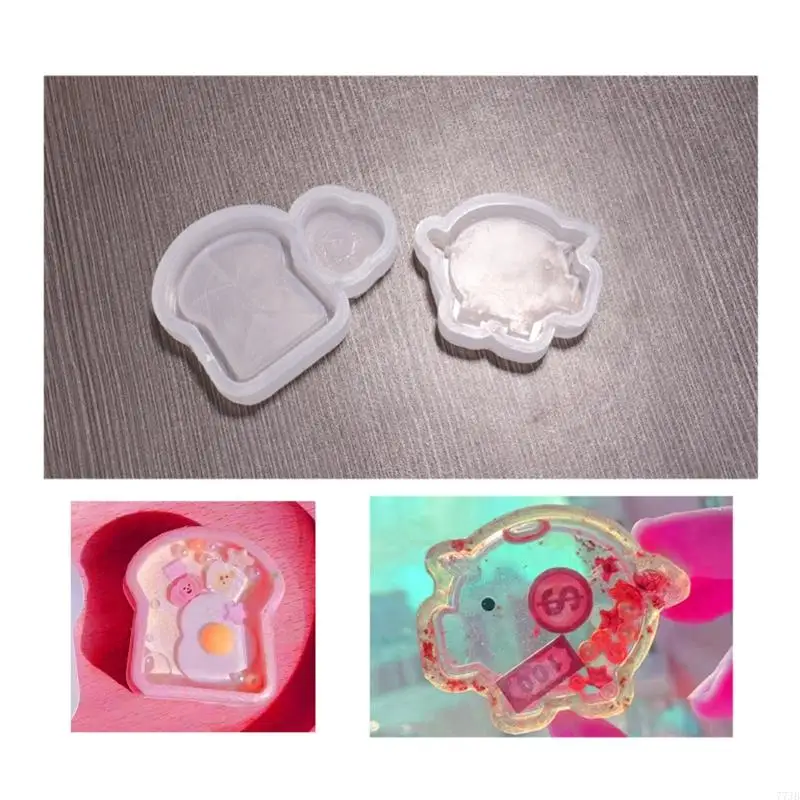 77JB Resin Molds น่ารักแม่พิมพ์ Resin Resin Art Shaker Mold Made Made